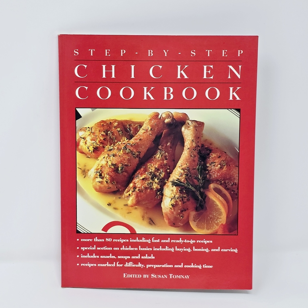 Vtg 1997 Step by Step Chicken Cookbook Recipes Book Basics Random House Crescent